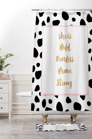 Allyson Johnson She is everything Shower Curtain And Mat