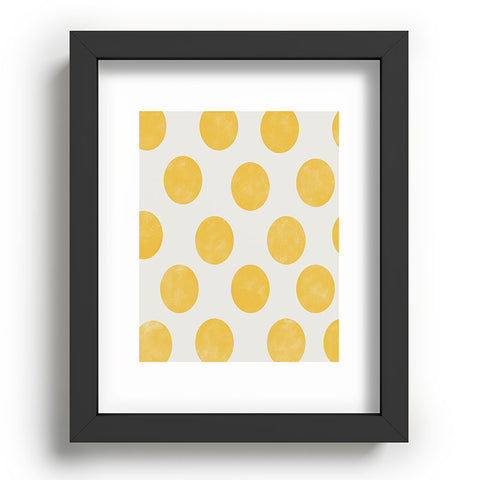 Allyson Johnson Spring Yellow Dots Recessed Framing Rectangle