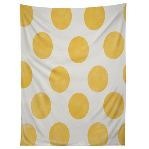 Allyson Johnson Spring Yellow Dots Tapestry