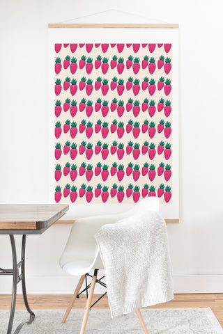 Allyson Johnson Strawberries And Cream Art Print And Hanger
