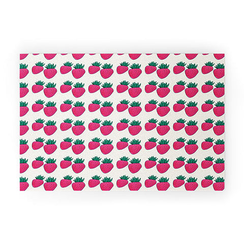 Allyson Johnson Strawberries And Cream Welcome Mat