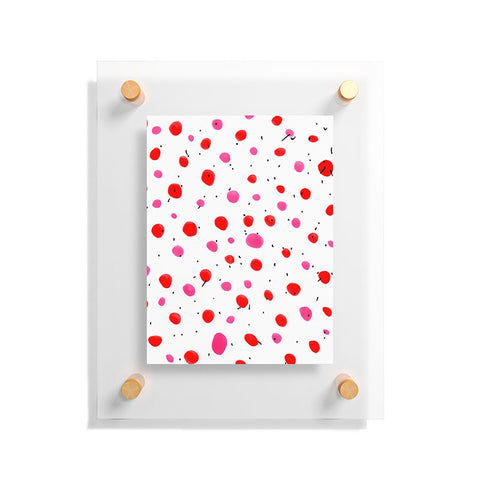 Allyson Johnson Strawberry Bubble Gum Floating Acrylic Print