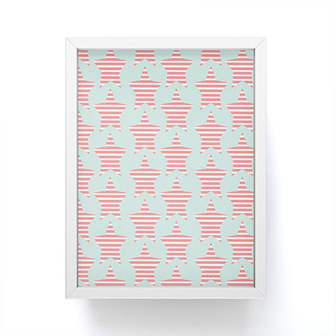 Allyson Johnson Stripes And Stars Framed Mini Art Print