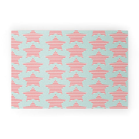 Allyson Johnson Stripes And Stars Welcome Mat