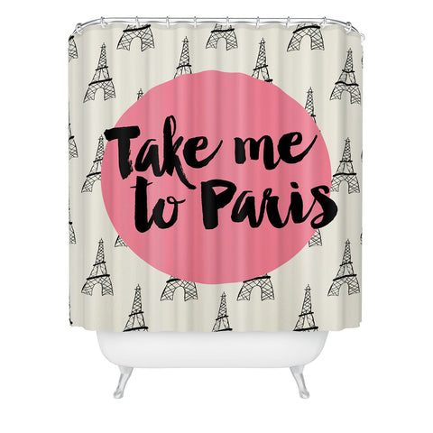 Allyson Johnson Take me to Paris Shower Curtain