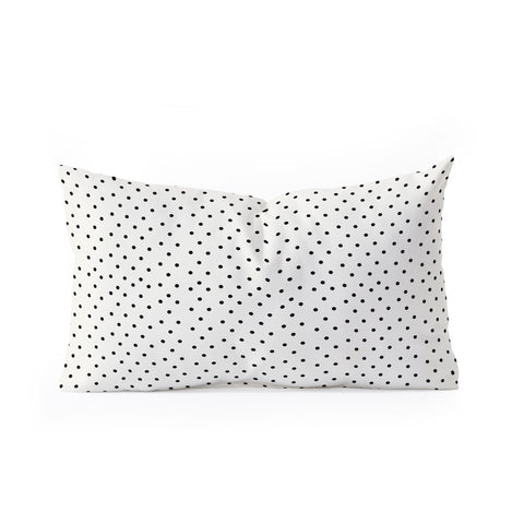Allyson Johnson Tiny Polka Dots Oblong Throw Pillow