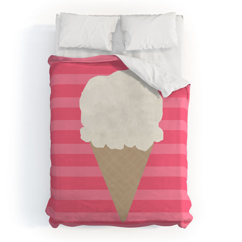 Allyson Johnson Vanilla Ice Cream Duvet Cover