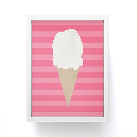Allyson Johnson Vanilla Ice Cream Framed Mini Art Print