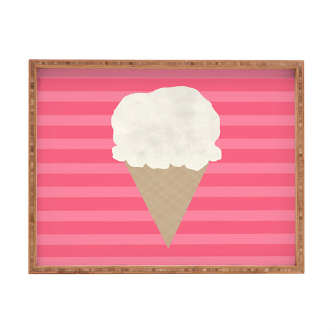 Allyson Johnson Vanilla Ice Cream Rectangular Tray