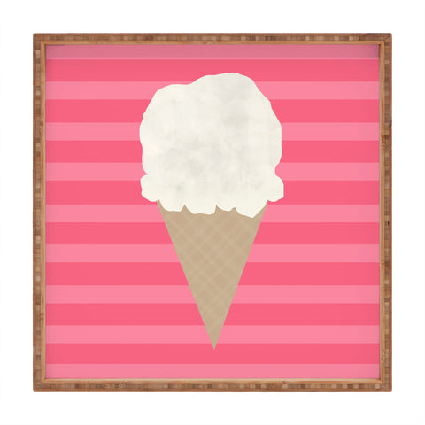 Allyson Johnson Vanilla Ice Cream Square Tray