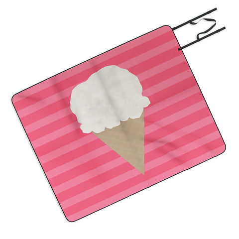 Allyson Johnson Vanilla Ice Cream Picnic Blanket
