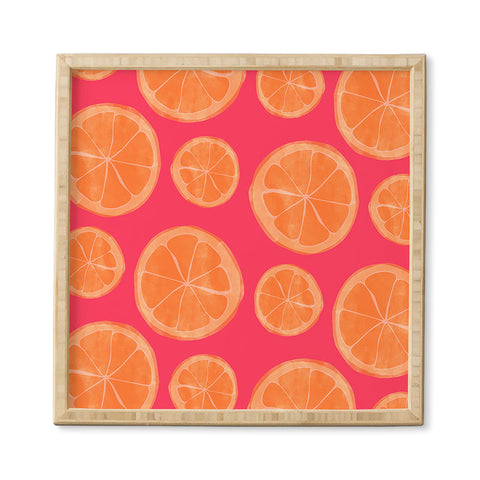Allyson Johnson What rhymes with orange Framed Wall Art