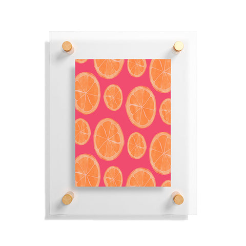 Allyson Johnson What rhymes with orange Floating Acrylic Print