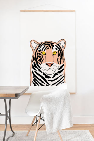 Allyson Johnson Wild Tiger Art Print And Hanger