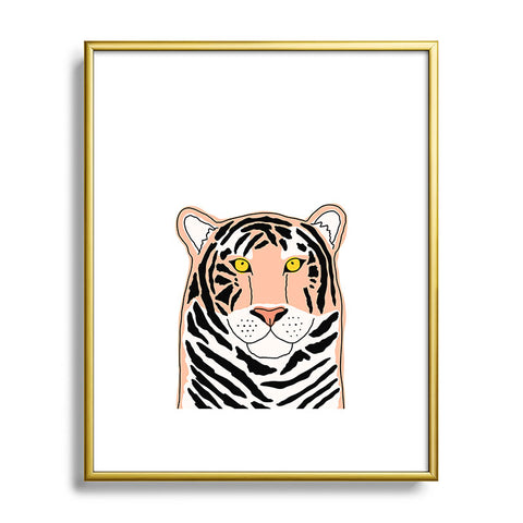 Allyson Johnson Wild Tiger Metal Framed Art Print
