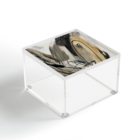 Alyssa Hamilton Art Drift 5 a neutral abstract mix Acrylic Box