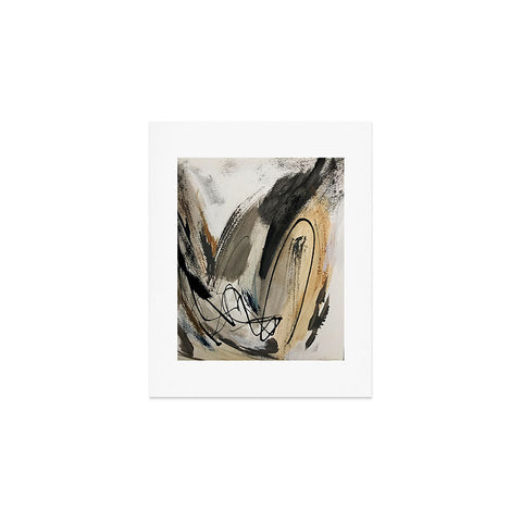 Alyssa Hamilton Art Drift 5 a neutral abstract mix Art Print