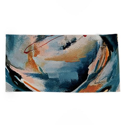 Alyssa Hamilton Art Drift 6 a bold mixed media Beach Towel