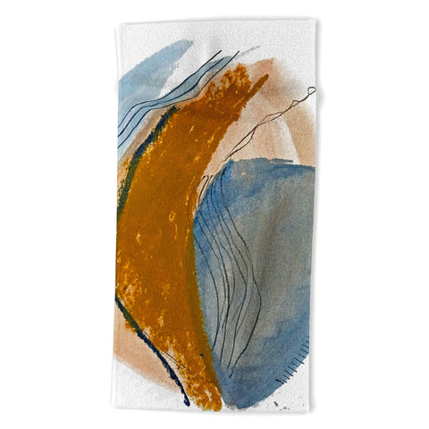Alyssa Hamilton Art Gentle Breeze a minimal abstract Beach Towel