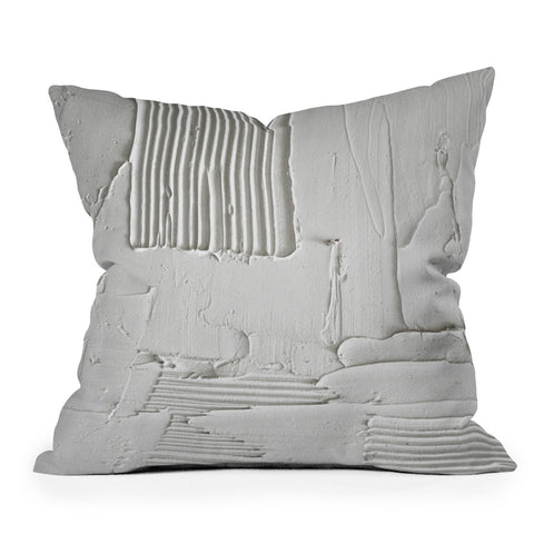 Alyssa Hamilton Art Relief 3 an abstract textured Throw Pillow