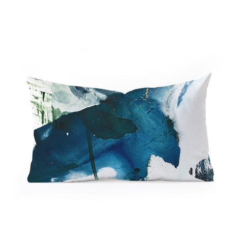 Alyssa Hamilton Art Untamed a minimal abstract Oblong Throw Pillow