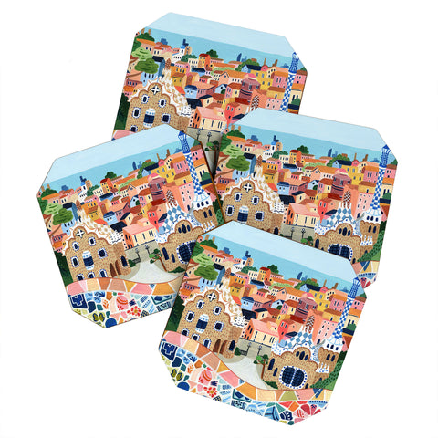 Ambers Textiles Barcelona I Coaster Set