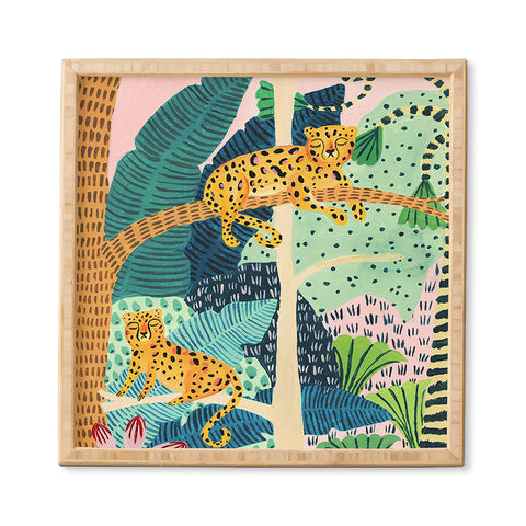 Ambers Textiles Jungle Cheetahs Framed Wall Art