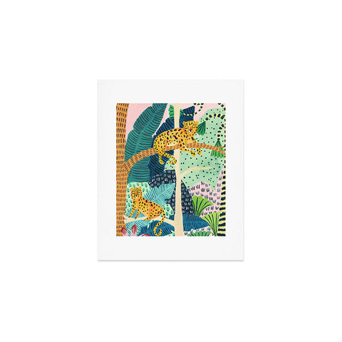 Ambers Textiles Jungle Cheetahs Art Print