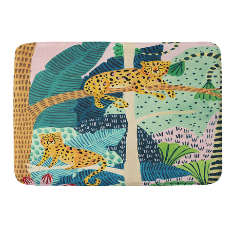 Ambers Textiles Jungle Cheetahs Memory Foam Bath Mat