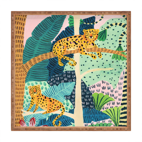 Ambers Textiles Jungle Cheetahs Square Tray