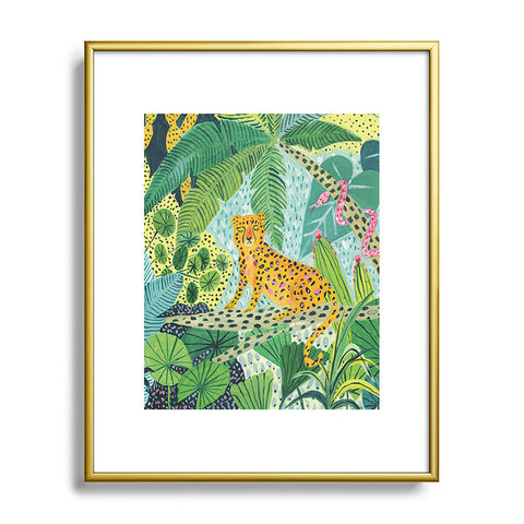Ambers Textiles Jungle Leopard Metal Framed Art Print