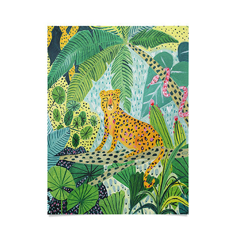 Ambers Textiles Jungle Leopard Poster
