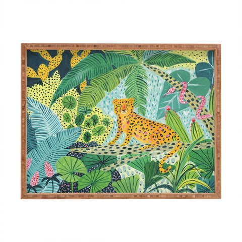 Ambers Textiles Jungle Leopard Rectangular Tray