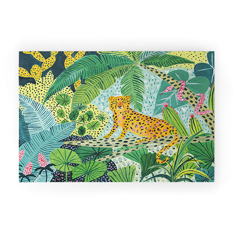 Ambers Textiles Jungle Leopard Welcome Mat