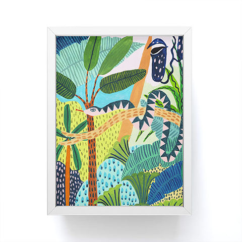 Ambers Textiles Jungle Snake Framed Mini Art Print