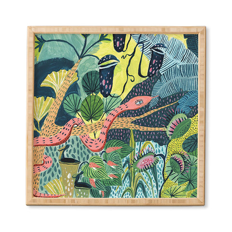 Ambers Textiles Jungle Snakes Framed Wall Art