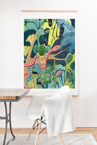 Ambers Textiles Jungle Snakes Art Print And Hanger