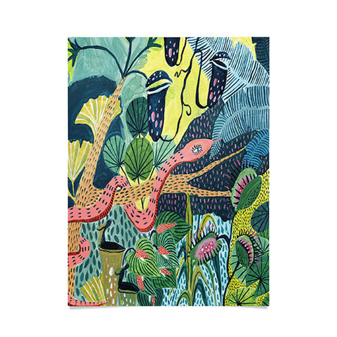 Ambers Textiles Jungle Snakes Poster