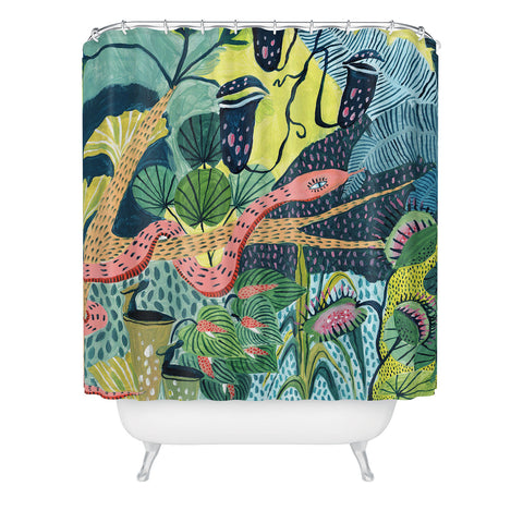 Ambers Textiles Jungle Snakes Shower Curtain
