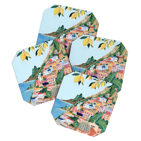 Ambers Textiles Positano Italy Coaster Set