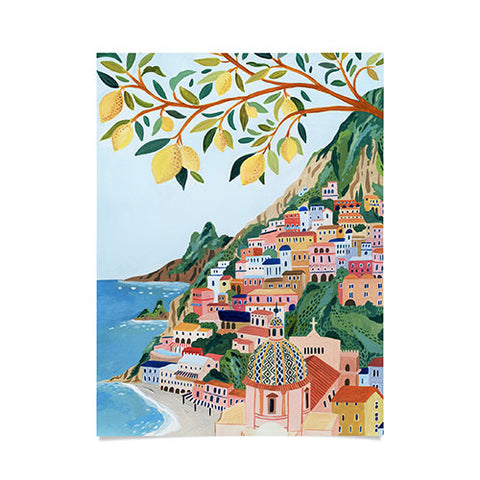 Ambers Textiles Positano Italy Poster