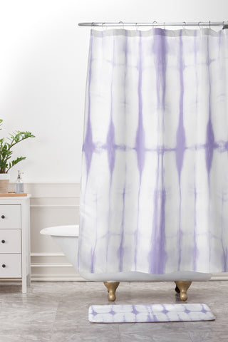 Amy Sia Agadir 2 Pastel Purple Shower Curtain And Mat