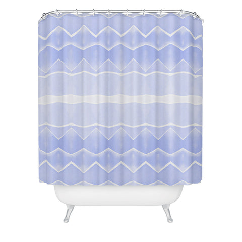 Amy Sia Agadir 3 Pastel Blue Shower Curtain