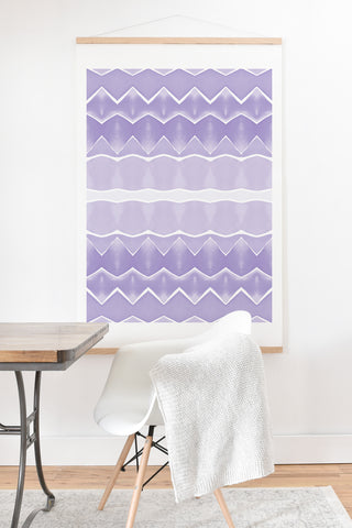 Amy Sia Agadir 3 Pastel Purple Art Print And Hanger
