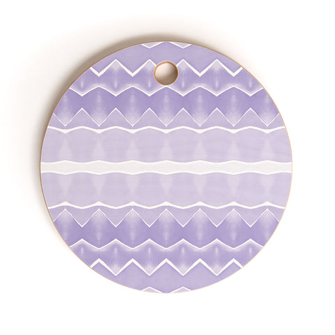 Amy Sia Agadir 3 Pastel Purple Cutting Board Round
