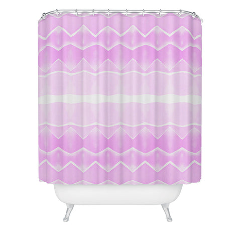 Amy Sia Agadir 3 Pink Shower Curtain