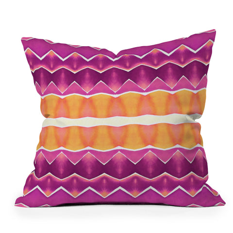 Amy Sia Agadir 3 Purple Throw Pillow