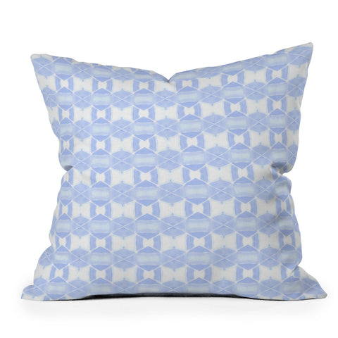 Amy Sia Agadir 4 Pastel Blue Throw Pillow