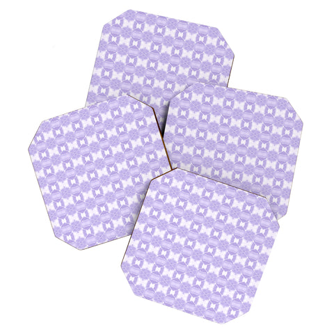 Amy Sia Agadir 4 Pastel Purple Coaster Set