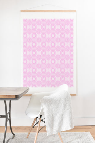 Amy Sia Agadir 4 Pink Art Print And Hanger